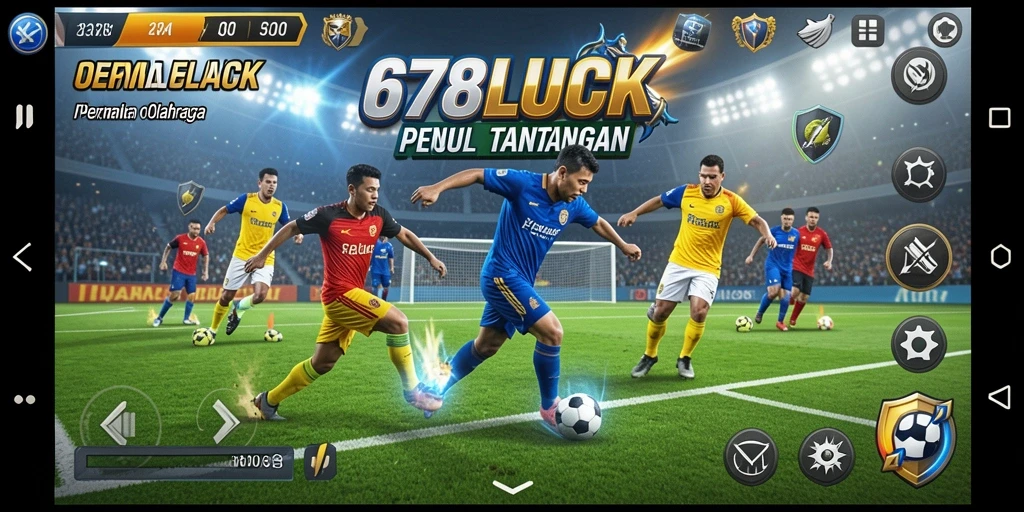 Screenshot gameplay 678LUCK saat pertarungan intens di lapangan.