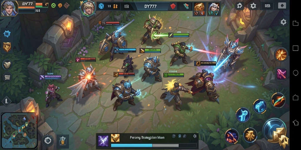 Gameplay seru dan strategi dalam DY777 MOBA.