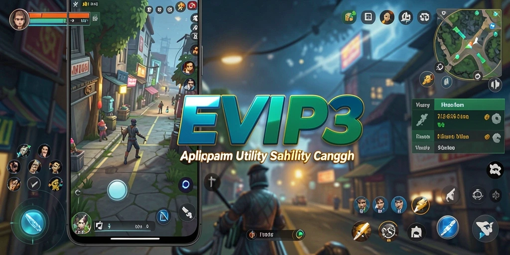 Screenshot utama EVIP3 menampilkan antarmuka aplikasi Utility yang intuitif.