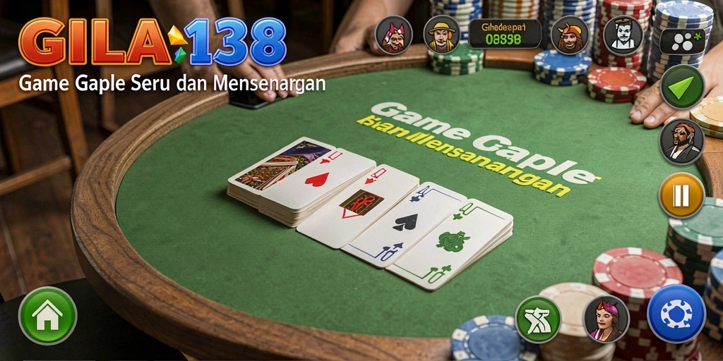 Tangkapan layar gameplay Gaple yang menarik di GILA138.