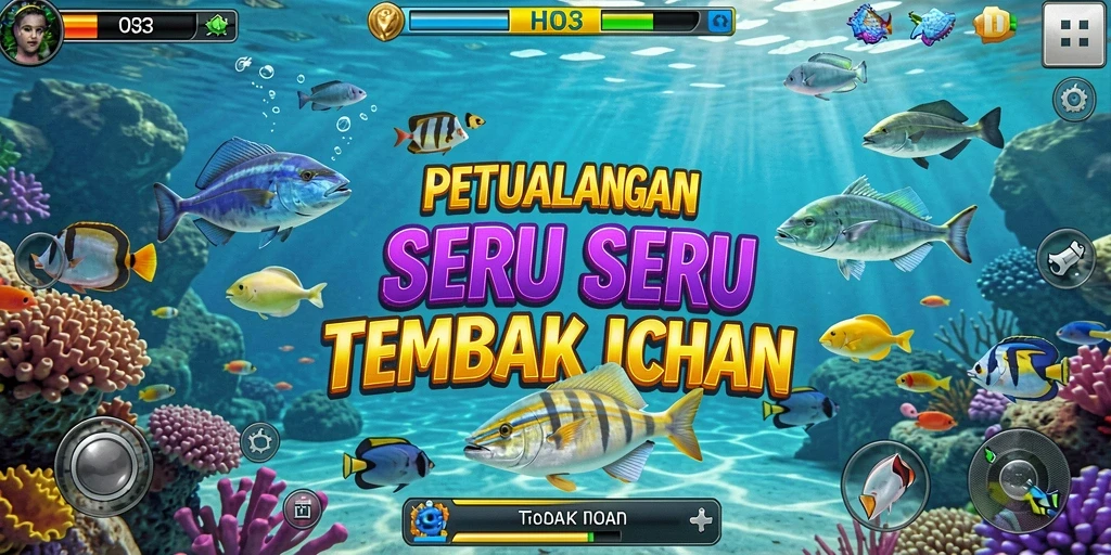 Screenshot gameplay H03 menampilkan serunya menangkap ikan.
