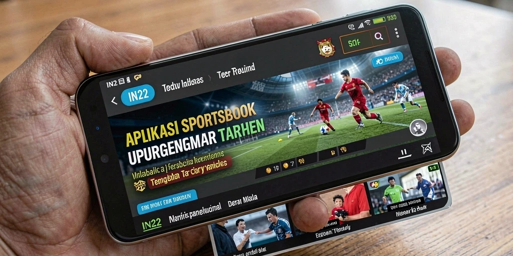 Tampilan utama gameplay Sportsbook IN22 yang menarik dan interaktif.
