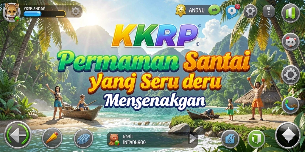 Tampilan gameplay KKRP yang menarik dan penuh warna.