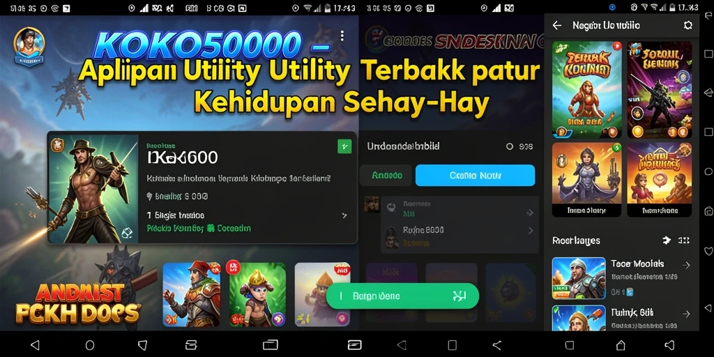 Tampilan antarmuka utama KOKO5000 yang intuitif dan mudah digunakan.