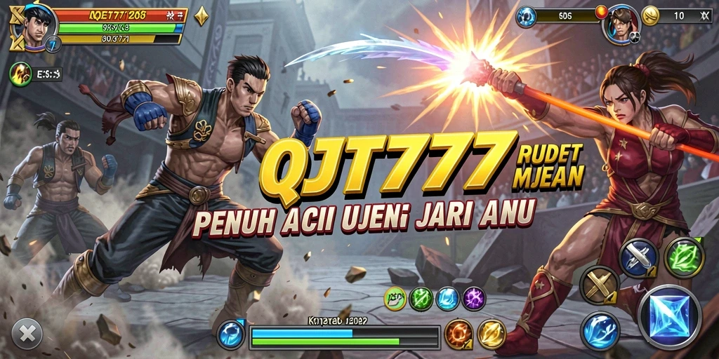 Tampilan gameplay QT777 yang menegangkan dan menantang di arena Fighting.