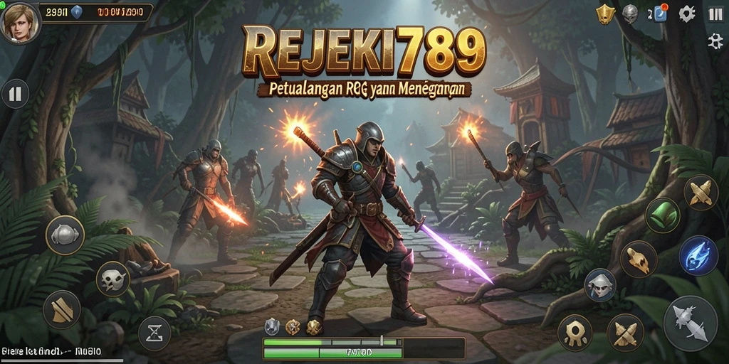Tampilan gameplay seru dari REJEKI789 yang kaya akan strategi RPG.