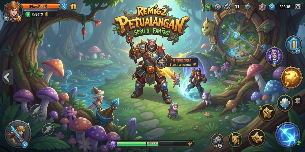 Tampilan gameplay seru di dunia petualangan REMI62.