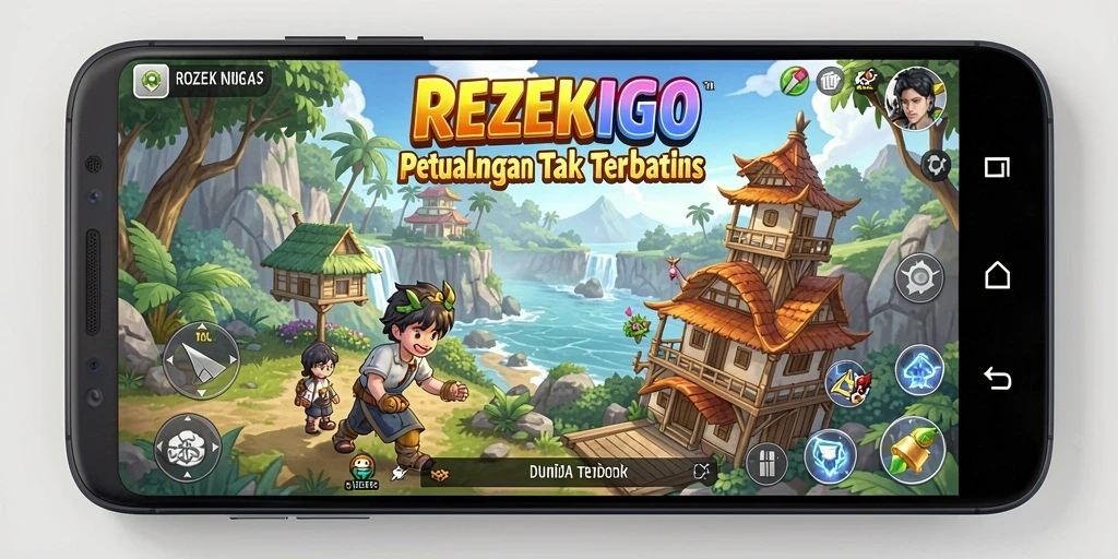 Tampilan gameplay Open World yang memikat di REZEKIGO.