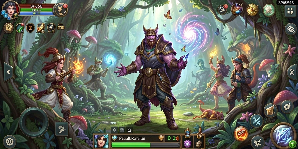 Gameplay SP666 yang memukau di dunia fantasi RPG.