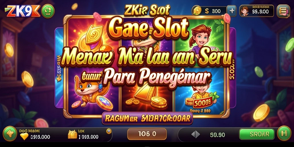 Tampilan menarik dari gameplay ZK9 yang seru dan penuh warna.