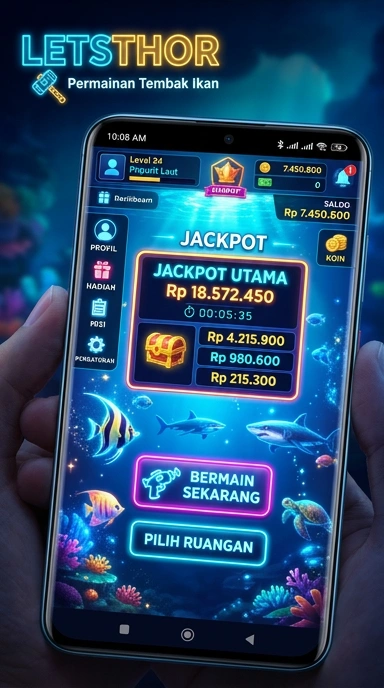 Tampilan beranda aplikasi letsthor yang menarik.